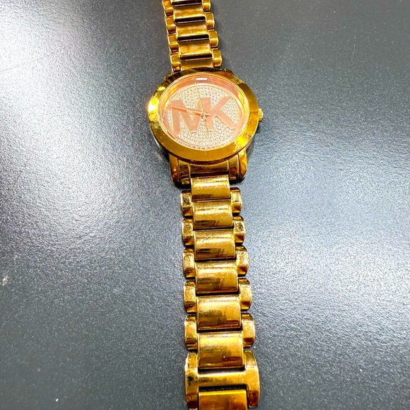 Michael Kors Gold-Tone Logo Watch - Picture 4 of 4